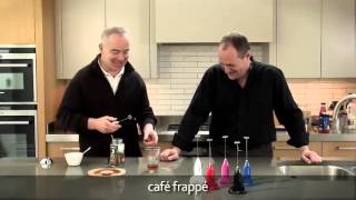 How to make a frappé coffee using an aerolatte milk frother [upl. by Keppel]