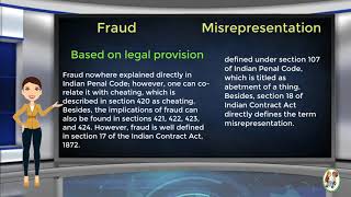 What is Difference Between Fraud amp Misrepresentation [upl. by Yuu]