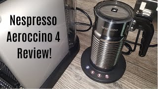 Nespresso Aeroccino 4 Milk Frother Review  Worth upgrading from the Aeroccino 3 [upl. by Bocyaj401]