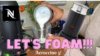 How To Foam Milk With Aeroccino 3 Make Coffee With Foam Tips amp Tricks  Easy Foamed Latte Recipe [upl. by Olympe]