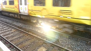 Merseyrail 507 009 making arcs at Birkdale station [upl. by Liberati]