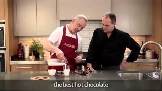 How to make a hot chocolate using an aerolatte milk frother [upl. by Siegel572]