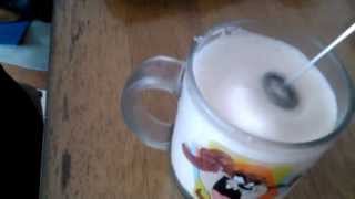 Aerolatte Review Frothing Cold Milk In Under 1 Minute [upl. by Harrat]